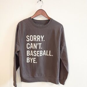Ivy and Cloth Baseball Graphic Sweatshirt Size Medium